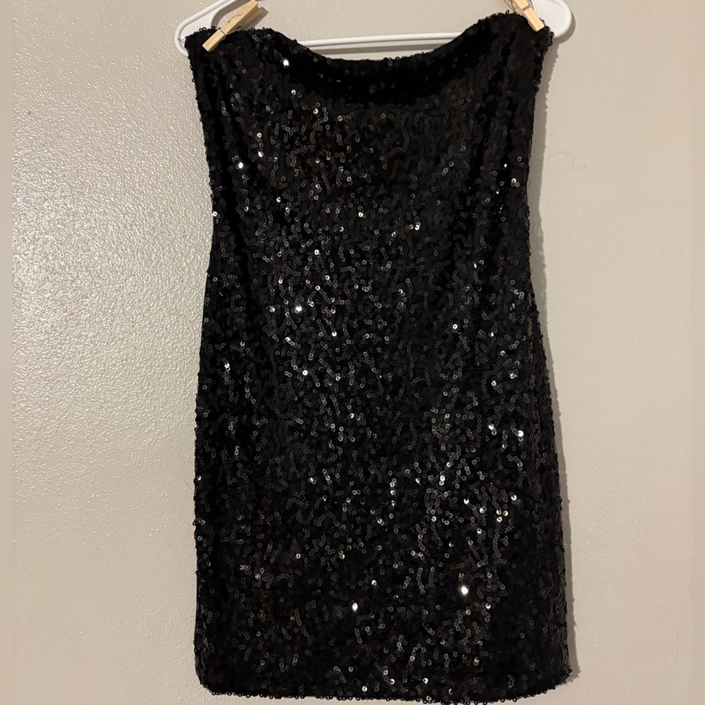Black Sequin Dress